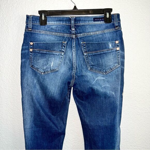 Rock & Republic Womens Stretch Denim Regular Tapered Leg Kashmiere Jeans Size 10 - Picture 4 of 12